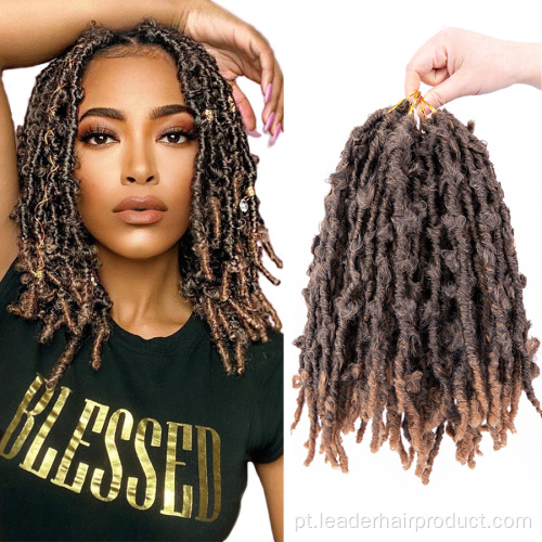 Extensão de cabelo sintético de cabelo de crochê de 12 polegadas Butterfly Locs